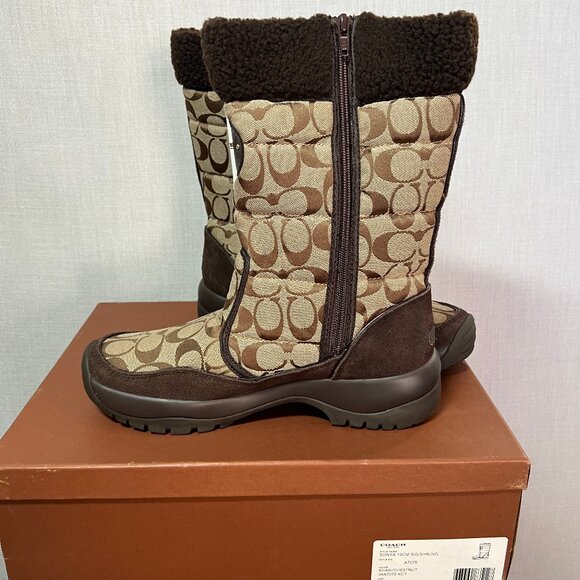 Coach Sonya Shirling Boots NWT in Box Size 10 - Picture 2 of 6